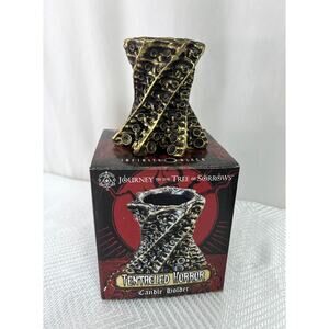 Tentacle Halloween Candle Holder  For 1" Pillar Candle Dark Gold Metal Tone NIP